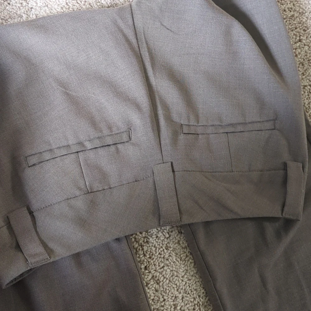 Gap Dress Pants And Striped Button Up Shirt - Picture 3 of 6